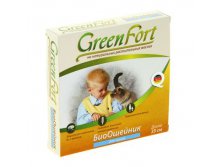 GreenFort Био Ошейник от блох для кошек, 35 см Юнитабс; Россия; См. на упаковке; В боксе 30 шт. Арт.: 1146632 154.88руб.