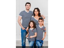 Комплект футболок в стиле family Look для всей семьи Матроски М-287.jpg