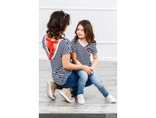 Комплект футболок в стиле family Look для всей семьи Матроски М-287 сзади.jpg