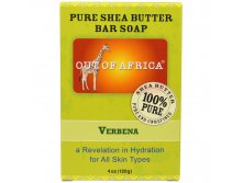 Out of Africa, Кусковое мыло из чистого масла дерева ши, с вербеной, 4 унции (120 г)