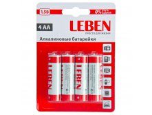 51 . - LEBEN  4 "Alkaline" ,  AA, 1,5