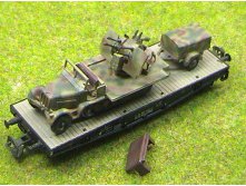 Sd. Car 7 with 4 x 2 cm Flak + ammunition trailer.JPG