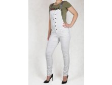 Белый джинсовый комбинезон из коллекции лето-2017 от Arizona Jeans&#174; &#8470;25А стрейч 42(от36,об41),.jpg