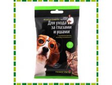 Салфетки влажные TEDDY PETS для ухода за глазами и ушами, 15 шт Артикул: ЗОО744303