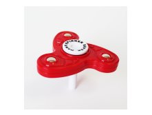 Игрушка-антистресс спиннер SPINNER на подставке Красный 90руб