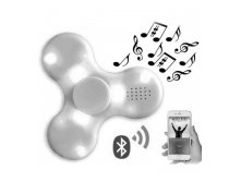 Игрушка-антистресс спиннер SPINNER Музыкальный Bluetooth с LED подсветкой Белый 370руб