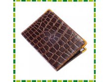 Обложка для паспорта, ПВХ, 13,8x9,5см, "Аллигатор" Артикул: РА303187