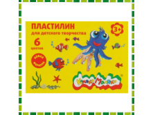 Каляка-Маляка Пластилин 6 цветов 90 г со стеком Артикул: КЦ2371053