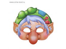 Маска карнавальная "Баба Яга" 19,80руб ряд 5шт