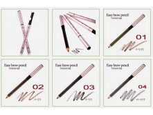 ETUDE HOUSE EASY BROW PENCIL #01 BLACKI BROWN, #02 BROWN, #04 DARK GRAY 206.