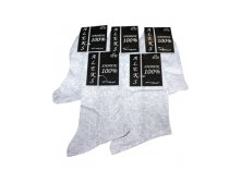 Мужские носки Aleks B-04 серые хлопок сетка 12.50 руб