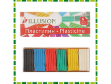 ГАММА Пластилин ILLUSION 6 цветов (84 г) Артикул: КЦ1624290
