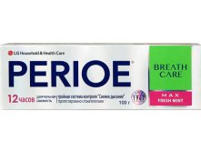 68801 PERIOE зубная паста с тройной системой контроля свежего дыхания "breath care" макс свежая мята 100 г - 146,41 руб