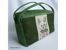 Большая косметичка-сумочка "Алекс" серия коты в одежде