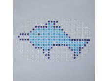-46% Коврик для ванны "Дельфин"Коврик для ванны "Дельфин" Доляна; Аксессуары для ванной "Голубая мозаика"; Китай; 36 см &#215; 67 см; ПВХ; В боксе 100 шт. Арт.: 142615 80.00руб
