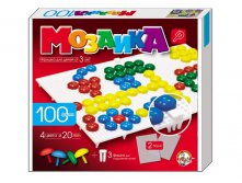 Десятое кор. Пластмассовая мозаика для детей, 100 элементов, 2 поля - 142,57 руб