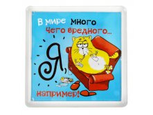 Магнит в пластиковой капсуле "Вредный КОТЭ" КОТЭ; Китай; 0,3 см &#215; 6 см &#215; 6 см; Пластик, бумага; В боксе 500 шт. Арт.: 849288 14.00 руб.