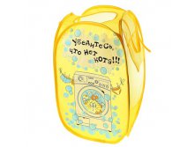 Корзина для белья "Убедитесь, что нет кота" КОТЭ; Китай; 1 см &#215; 34 см &#215; 58 см; Текстиль; В боксе 100 шт. Арт.: 752378 240.90 руб