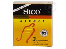Презервативы Sico RIBBED ребристые 3 шт.Презервативы Sico RIBBED ребристые 3 шт. Sico; Германия