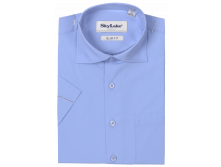 СОРОЧКА CLASSIC SLIM FIT КОР.РУКАВ ШФ-1211 ГОЛУБОЙ. 530руб