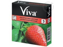 Презервативы Viva цветные ароматизированные 3 шт. Viva; Малайзия