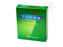 Презервативы Torex С точками, упаковка 3 шт Torex; Россия