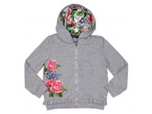 Кофта спортивная девоч. Л16-СК-3806-10 pink roses Акция 628 р+орг %