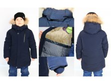 Куртка детская 56001175-3 Зима-Мех Под Парку Темно-Синяя - 2160 р..jpg