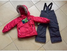 Теплый зимний мембранный комплект Peluche et Tartine (Канада) цвет Sweet Cherry. Размеры 3 (98+6), 4 (104+6), 5 (110+6), 6 (116+6), 7 (122+6), 8 (128+6). Цена 4650 р.