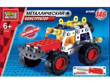 Конструктор металл. Город мастеров 1214 Джип 146 дет - 302,99 руб