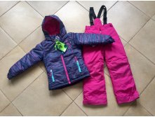 Теплый зимний мембранный комплект Peluche et Tartine (Канада) цвет Violet Sunset. Размеры 3 (98+6), 4 (104+6), 5 (110+6), 6 (116+6), 7 (122+6), 8 (128+6). Цена 4650 р.