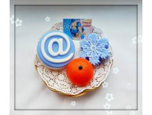 Собака+снежинка+мандарин, 220 руб