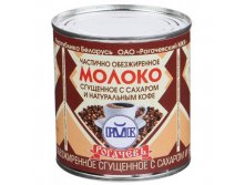 Молоко сгущеное с сах. и кофе 380 г жб Рогачев цена	85	руб