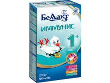 Смесь сухая молочная для детского питания с бифидобактериями "Беллакт Иммунис 1+", 400гр.	с 0 до 6 месяцев	цена	287	руб