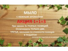 АКЦИЯ 1+1=3