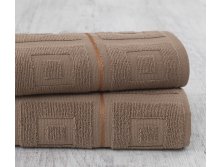 Трио. Полотенце махровое жаккардовое, плотность 450 гр м2, коричн 50х90, 215 руб.jpg
