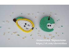 Вкусные и яркие броши из бисера.