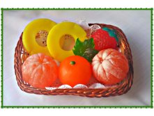 Дольки ананаса+ мандарин+клубника, цена 330 руб