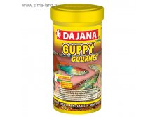 Корм Dajana Pet Guppy gourmet flakes для гуппи, хлопья, 100МЛ