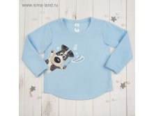 Джемпер детский KAFTAN "Щенок" голубой, рост 110-116 (32), 5-6 лет, флис 100% п/э