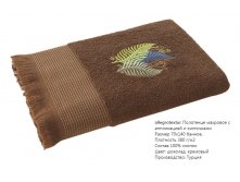 Полотенце махровое банное с аппликацией, 70х140 см, шоколад, 445 руб.jpg