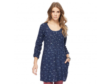 1290  Mantaray - Navy swan print tunic