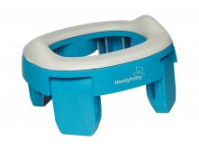 HP-250B ROXY-KIDS Горшок дорожный и насадка на унитаз HandyPotty (РФ) голубой - 893,70 руб