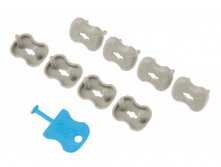 RSG-002 ROXY-KIDS Набор заглушек для розеток, 8 шт, графит - 118,80 руб