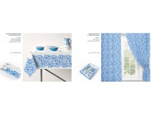 Шторы для кухни и скатерть Голубая прохлада, арт 11250.jpg