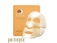 [PETITFEE] Омолаживающая маска для лица гидрогел. с ЗОЛОТО МУЦИН УЛИТКИ Gold&Snail Transparent Gel Mask Pack, 1шт 135руб+%