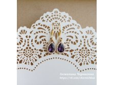 Серьги из подвесок Sunlight со стеклянной бусиной.