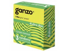 резервативы &#171;Ganzo&#187; Ultra thin, ультра тонкие, 3 шт Ganzo; Великобритания; 2 см &#215; 6,5 см &#215; 7,5 см; В боксе 96 наборов. Арт.: 2198241 56.99 руб