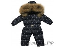 М. 270 Комбинезон слитный Moncler темно-синий со значками 5499 руб.