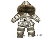 М. 273 Комбинезон слитный Moncler серебро юбочка (металлик) 5499 руб.